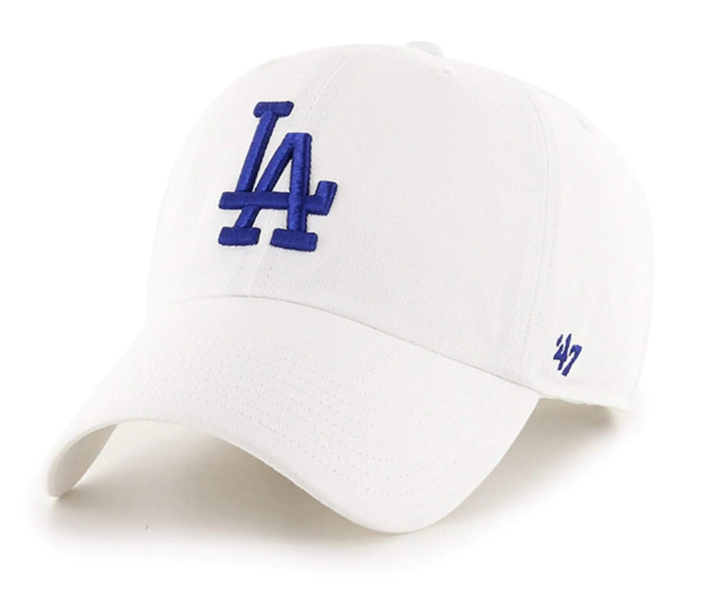 47 Los Angeles Dodgers Adjustable Cap Clean Up MLB White