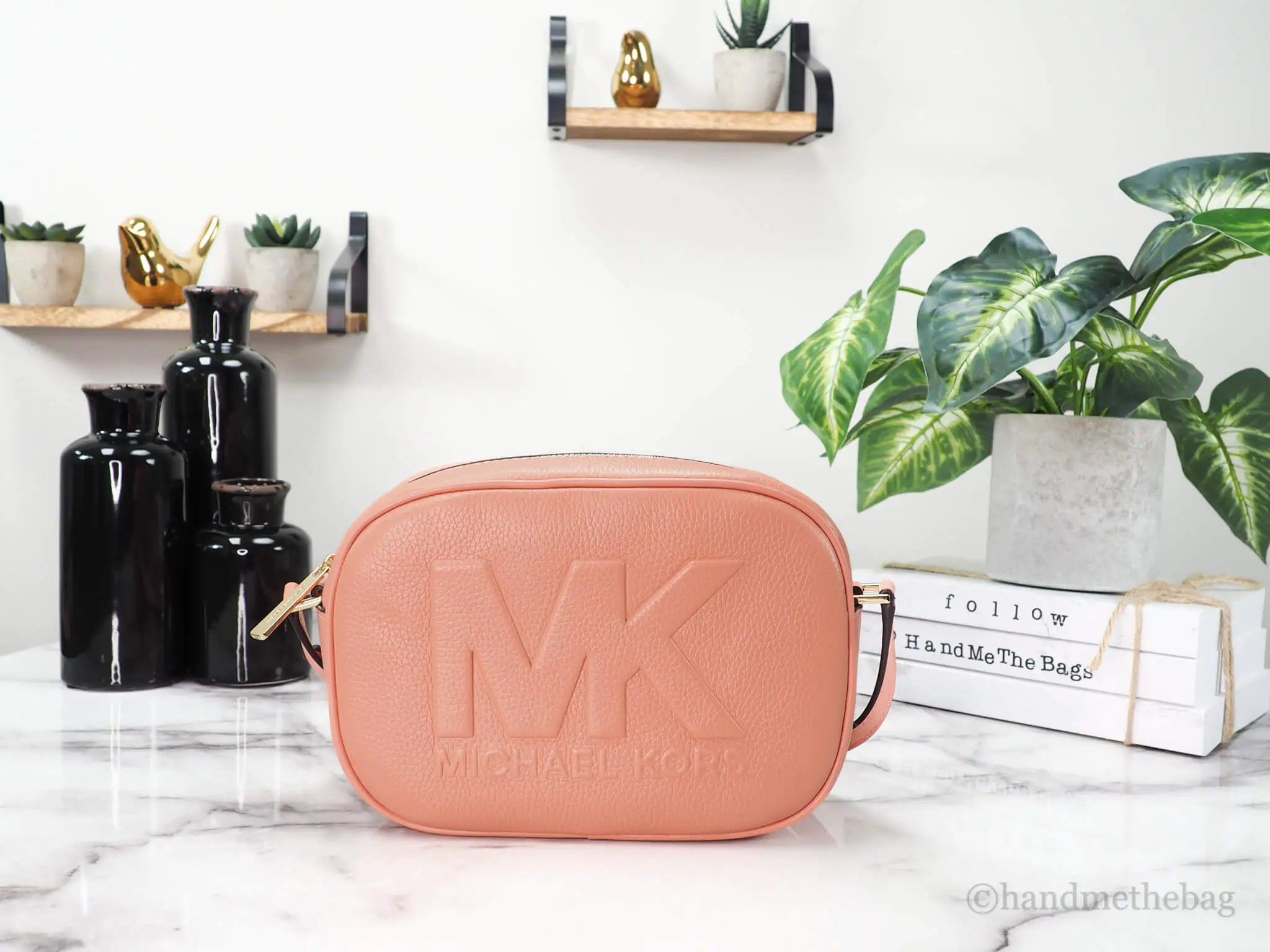 Michael Kors Jet Set Travel Sherbert Oval Camera Bag