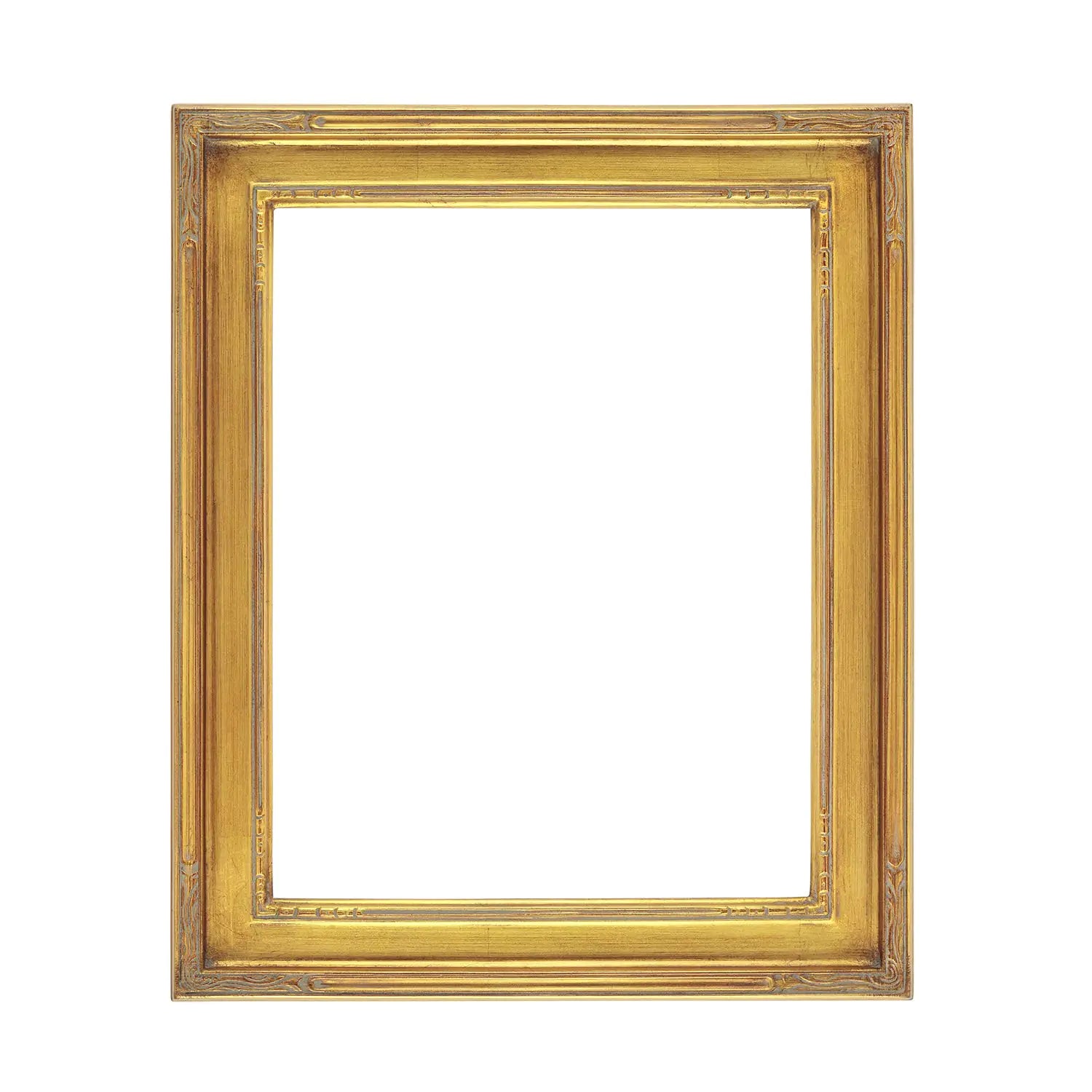 Creative Mark Plein Air Museum Collection Nouveau Picture Frame Solid Wood Composition Hand-Leafed Museum Quality Closed Corner - Gold 12x16
