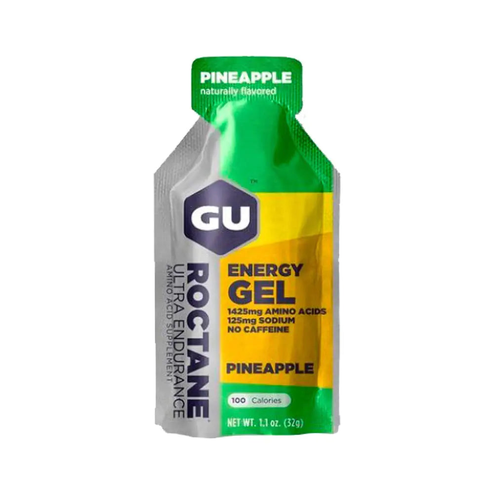 GU Energy Roctane Ultra Endurance Energy Gel Vegan Gluten-Free Kosher and Dairy-Free On-The-Go Sports Nutrition for Running Biking Hiking or Skiing 24-Count Pineapple