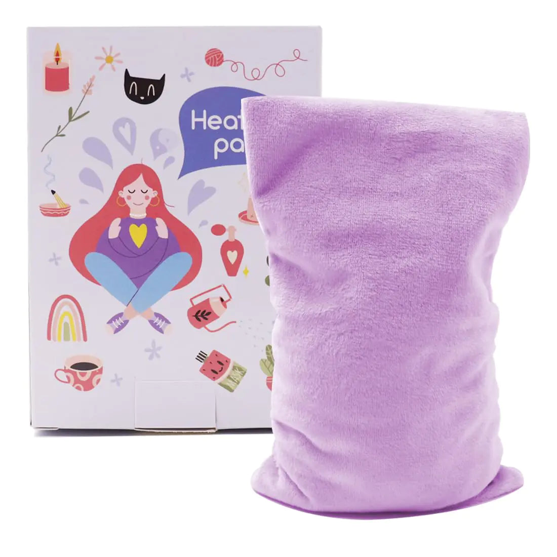 Pain Relief Heating Pack Heating Pad Microwavable Natural Hot Therapy for Muscle Pain Joints Cranps Neck and Shoulders Fill up The Heat Storage Clay Sphere.