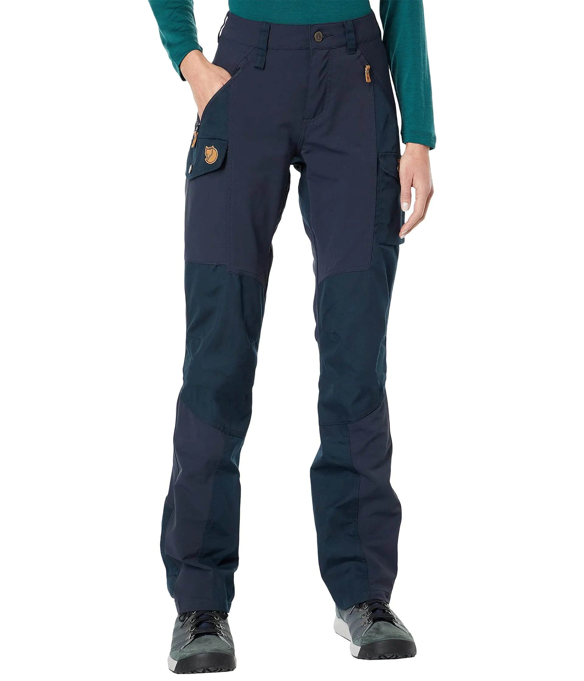 Fjällräven Nikka Curved Trousers Dark Navy 38 (US Womens 6-8) R