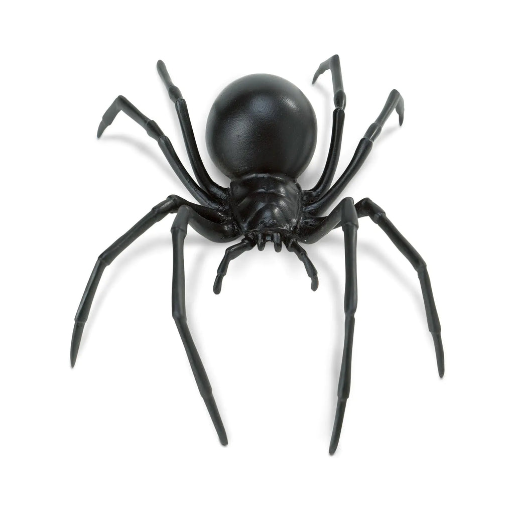 Safari Ltd. Black Widow Spider Figurine - Realistic 6.5" Arachnid Figure - Educational Toy for Boys Girls and Kids Ages 3+