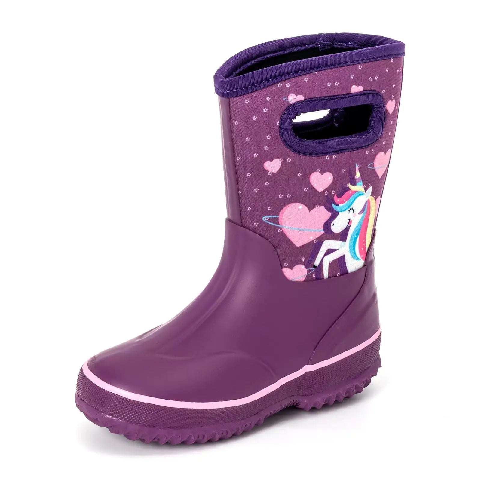 Kid's Waterproof Neoprene Rain Boots