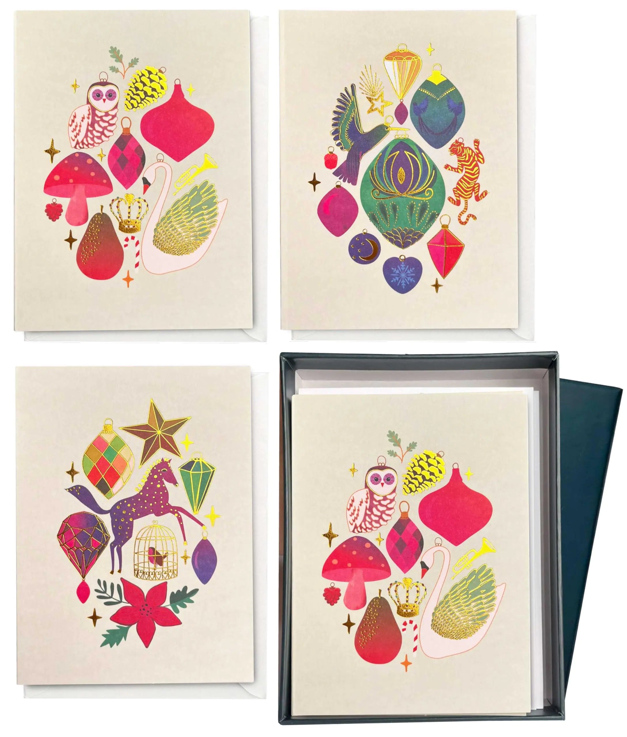 Elena Essex Blank Greeting Card 12 Pack/Cards and Envelopes / 3.75 x 5.2 Inch