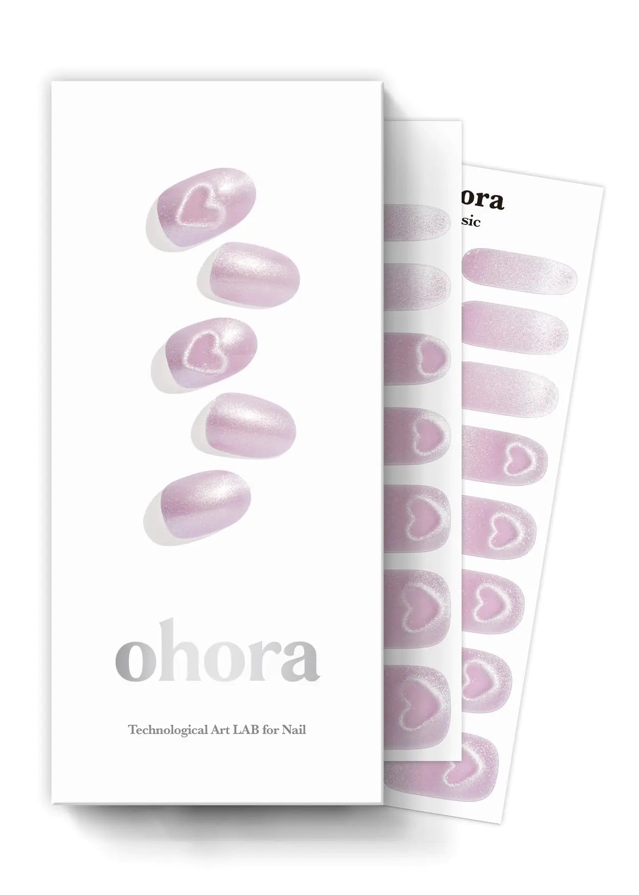 ohora Semi Cured Gel Nail Strips (N Cooing) - Works with Any Nail Lamps Salon-Quality Long Lasting Easy to Apply & Remove - Includes 2 Prep Pads Nail File & Wooden Stick