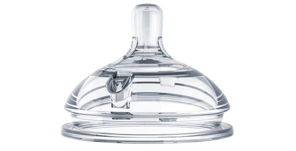 Comotomo Silicone Replacement Nipple Slow Flow 0-3 Months 2 Count(Pack of 1)